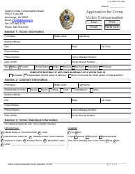 Application for Crime Victim Compensation - Alaska
