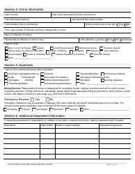 Application for Crime Victim Compensation - Alaska, Page 2