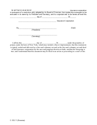 Form C-105.11 Consent to NYS Workers&#039; Compensation Board Jurisdiction for Non-new York Licensed Carriers (3c Coverage) - New York, Page 2