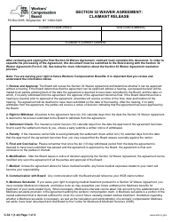 Form C-32.1 Section 32 Waiver Agreement: Claimant Release - New York