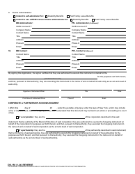 Form DB-150 Application for Self-insurance - New York, Page 2