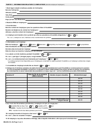 Form DB-450 Notice and Proof of Claim for Disability Benefits - New York (French), Page 4