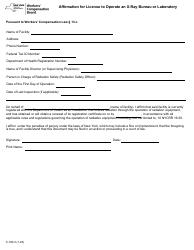 Document preview: Form C-100.2 Affirmation for License to Operate an X-Ray Bureau or Laboratory - New York