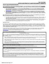 Document preview: Form DB-450 Notice and Proof of Claim for Disability Benefits - New York