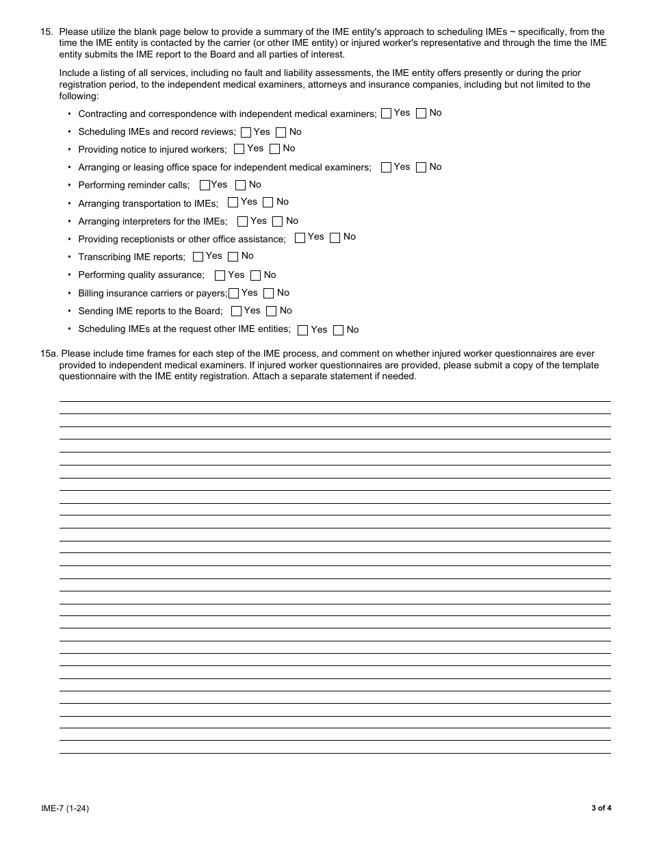 Form IME-7 Statement of Registration - New York, Page 3