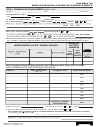 Form DB-450 Notice and Proof of Claim for Disability Benefits - New York (Italian), Page 2