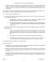 Lottery Courier Service License Application - New York, Page 12