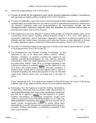 Lottery Courier Service License Application - New York, Page 7
