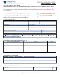 Application for Domestic Animal Dealer and Hauler License - Pennsylvania