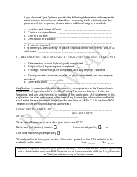 Application for Certified Poultry Technician License Renewal - Pennsylvania, Page 2