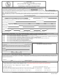 Application for Concealed Firearm Permit or Provisional Concealed Firearm Permit - Utah, Page 2