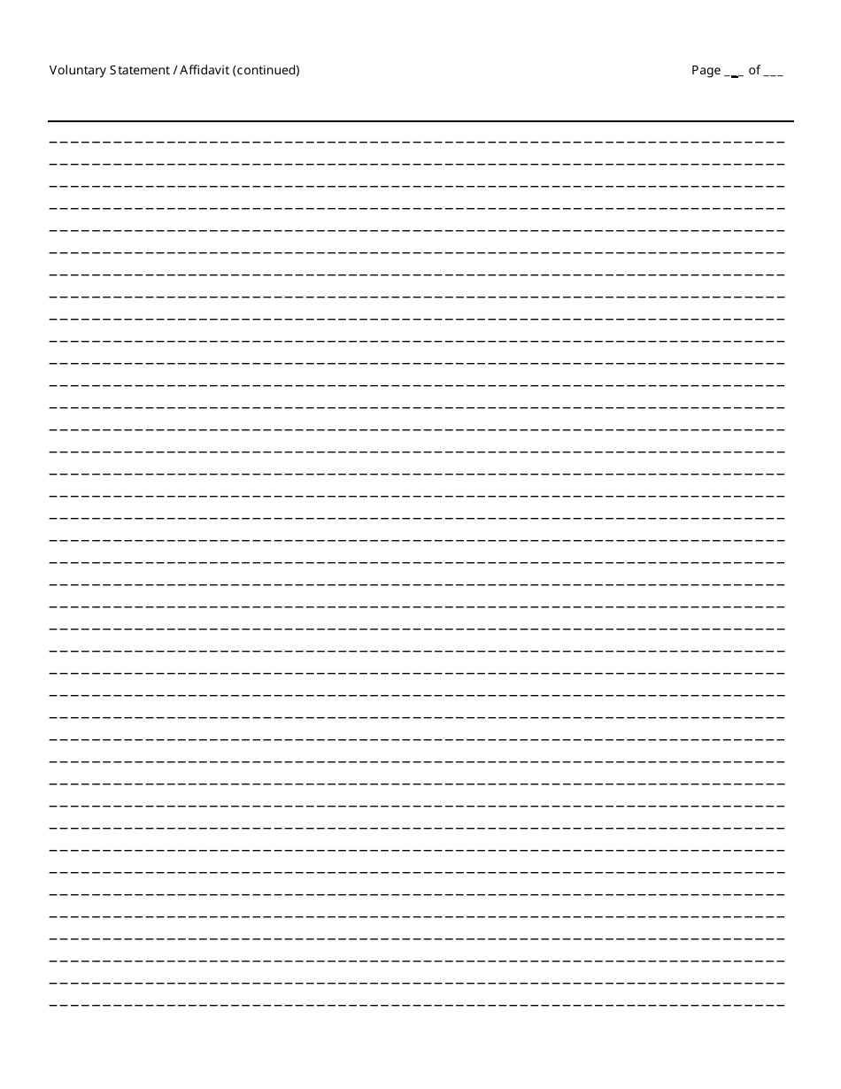 Private Investigator Complaint Form Voluntary Statement - Utah, Page 2