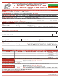 Document preview: Enrollment/Change Form - Flexible Spending Accounts (FSA) Program - New York City, 2024
