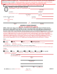 Form DC-065BLR Address Change Request - Maryland (English/Russian)