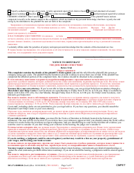 Form DC-CV-001BLR Complaint/Application and Affidavit in Support of Judgment - Maryland (English/Russian), Page 3