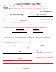 Form CC-GN-041BLR Parental Designation and Consent to the Beginning of Standby Guardianship - Maryland (English/Russian), Page 9