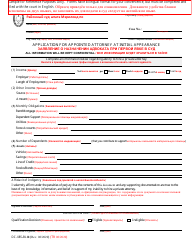 Document preview: Form DC-085-BLR Application for Appointed Attorney at Initial Appearance - Maryland (English/Russian)