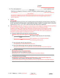 Form CC-DR-110BLR Joint Statement of the Parties Concerning Decision-Making Authority and Parenting Time - Maryland (English/Russian), Page 2
