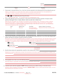 Form CC-DC-DV-001BLR Petition for Protection From Domestic Violence/Child Abuse/Vulnerable Adult Abuse - Maryland (English/Russian), Page 3