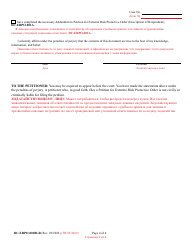Form DC-ERPO-001BLR Petition for Extreme Risk Protective Order - Maryland (English/Russian), Page 4