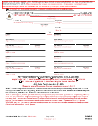 Form CC-DR-007BLR Petition to Modify/Custody/Visitation (Child Access) - Maryland (English/Russian)