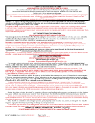 Form DC-CV-081BLR Petition for Warrant of Restitution - Maryland (English/Russian), Page 3