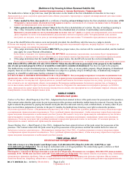 Form DC-CV-081BLR Petition for Warrant of Restitution - Maryland (English/Russian), Page 4