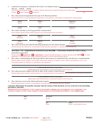 Form CC-DC-013BLR Petition for Emergency Evaluation - Maryland (English/Russian), Page 2