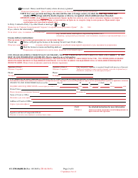 Form CC-FM-066BLR Non-resident Marriage License Application - Affidavit - Maryland (English/Russian), Page 2