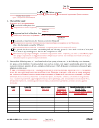 Form CC-DR-020BLR Complaint for Absolute Divorce - Maryland (English/Russian), Page 2