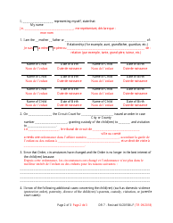 Form DR7 Petition/Motion to Modify - Maryland (English/French), Page 2