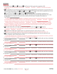Form CC-DC-DV-018BLF Petition for Permanent Protective Order - Maryland (English/French), Page 2