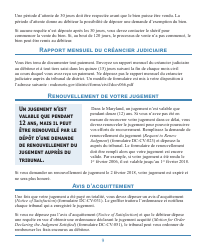 Form DC-CV-060BRFR Post-judgment Collection Brochure - Maryland (French), Page 13