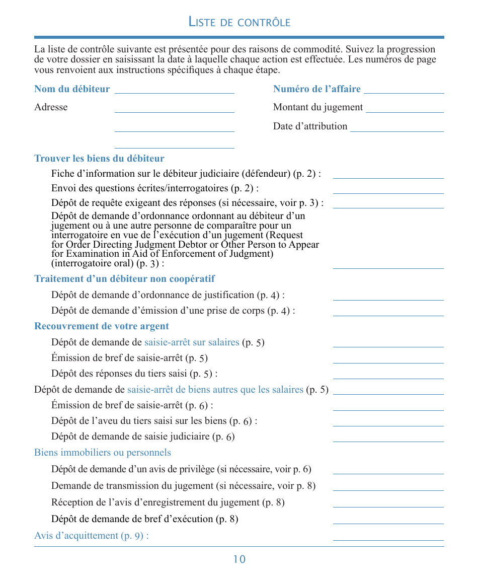 Form DC-CV-060BRFR Post-judgment Collection Brochure - Maryland (French), Page 14