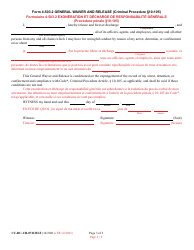 Form CC-DC-CR-072CBLF Petition for Expungement of Records - Acquittal, Dismissal, Not Guilty, or Nolle Prosequi (Less Than 3 Years Has Passed Since Disposition) - Maryland (English/French), Page 3