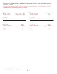 Form CC-DC-CR-072DBLF Petition for Expungement of Records (Marijuana/Cannabis Related Offenses) - Maryland (English/French), Page 2