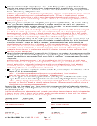Form CC-DC-CR-072BBLF Petition for Expungement of Records (Non-marijuana/Cannabis Related Offenses) - Maryland (English/French), Page 2