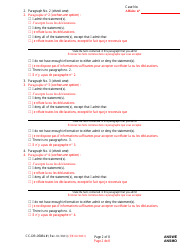Form CC-DR-050BLF Answer to Complaint/Petition/Motion - Maryland (English/French), Page 2