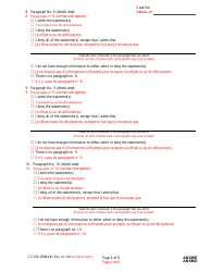 Form CC-DR-050BLF Answer to Complaint/Petition/Motion - Maryland (English/French), Page 4