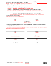 Form CC-DR-050BLF Answer to Complaint/Petition/Motion - Maryland (English/French), Page 7