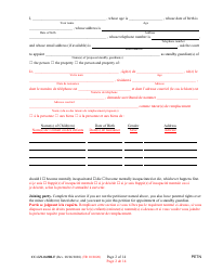 Form CC-GN-043BLF Petition by Parent (Appointment of Standby Guardian) - Maryland (English/French), Page 2