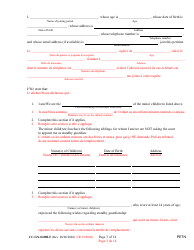 Form CC-GN-043BLF Petition by Parent (Appointment of Standby Guardian) - Maryland (English/French), Page 3