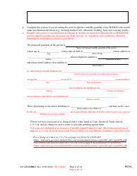 Form CC-GN-043BLF Petition by Parent (Appointment of Standby Guardian) - Maryland (English/French), Page 4