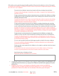 Form CC-GN-043BLF Petition by Parent (Appointment of Standby Guardian) - Maryland (English/French), Page 7