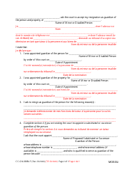 Form CC-GN-038BLF Petition for Resignation of Guardian of the Person and Property and Appointment of Substituted or Successor Guardian - Maryland (English/French), Page 2