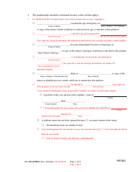 Form CC-GN-037BLF Petition for Termination of Guardianship of the Person and Property - Maryland (English/French), Page 3