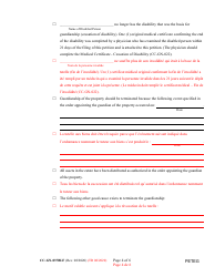 Form CC-GN-037BLF Petition for Termination of Guardianship of the Person and Property - Maryland (English/French), Page 4