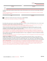 Form CC-DC-DV-001BLF Petition for Protection From Domestic Violence/Child Abuse/Vulnerable Adult Abuse - Maryland (English/French), Page 6