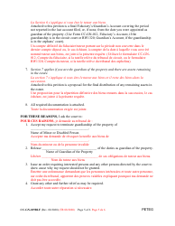Form CC-GN-029BLF Petition for Termination of Guardianship of the Property - Maryland (English/French), Page 5