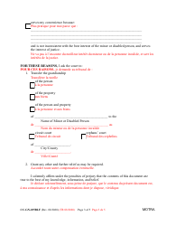 Form CC-GN-035BLF Petition to Transfer Guardianship to Another Count - Maryland (English/French), Page 3